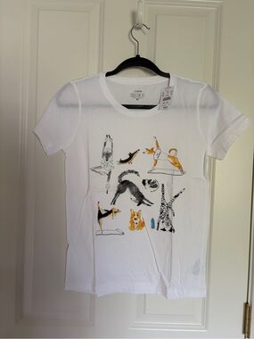J. Crew White Collector Tee - Crew Neck XS